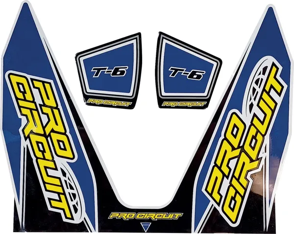 T-6 Exhaust Decals Blue-0