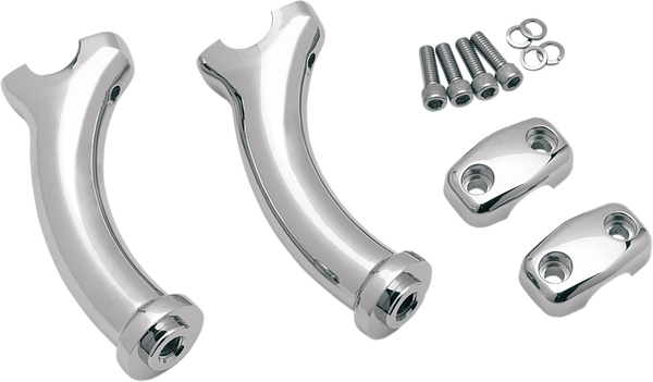 5-1/2(r) Deuce Style Handlebar Riser Silver, 1, nordicamoto.ro
