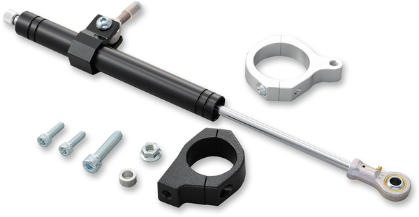 Steering Damper Kits Black, Chrome, Satin, 1, nordicamoto.ro
