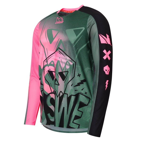 Tricou USWE Kalk Cartoon Off-Road Pink-3fee6a656bde91e8e5e2d00f3fdd9a4f.webp