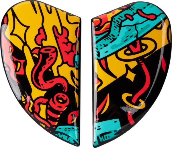 Airform Helmet Side Plates Black, Blue, Red, Yellow 