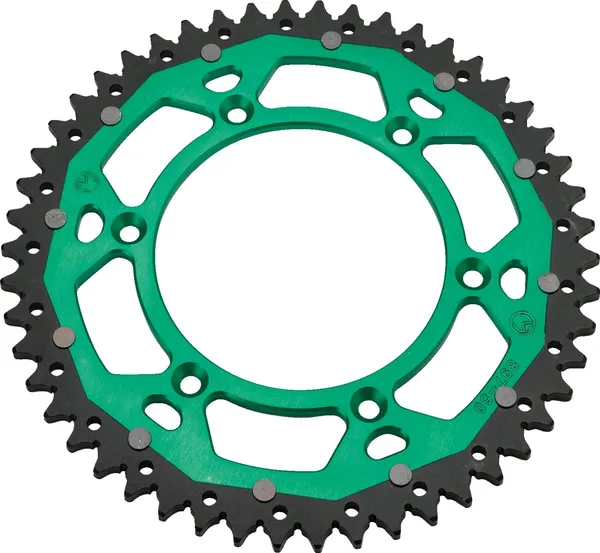 MOOSE RACING Dual Sprocket Green -0