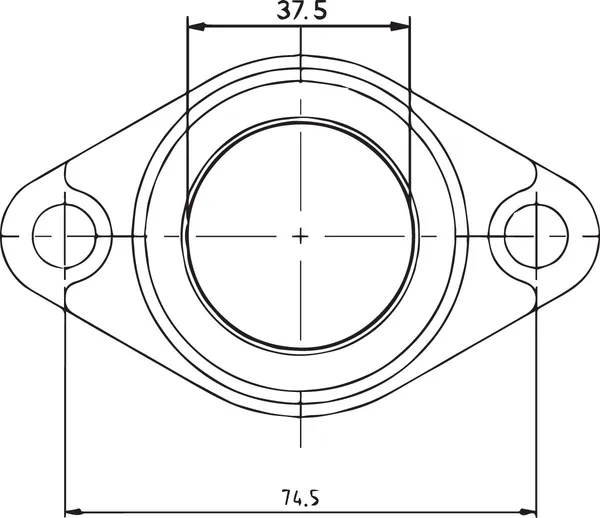 Carburetor Mounting Flange Black-1