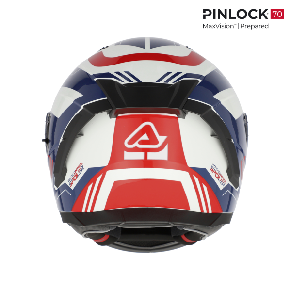 Casca Acerbis X-Way Graphic White/Blue/Red-4