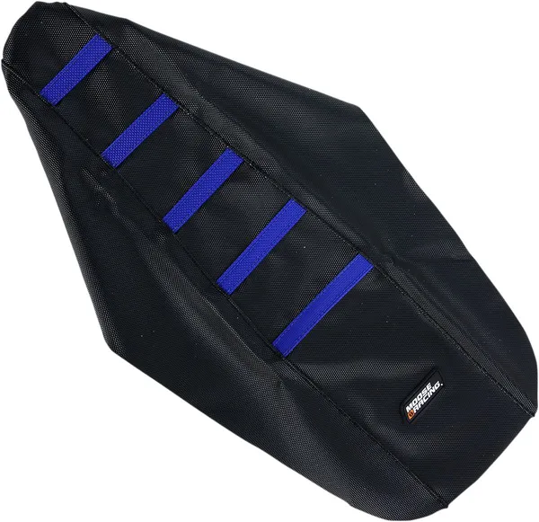 MOOSE RACING Seat Cover Ribbed Yam Blu Black 