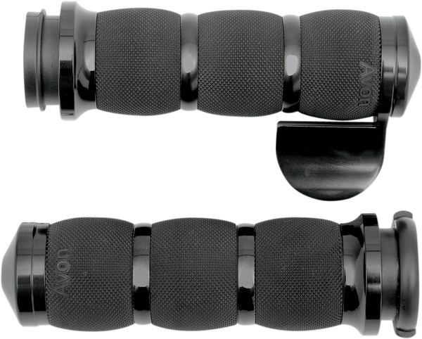 3-ring Air Cushioned Grips Black, 1, nordicamoto.ro