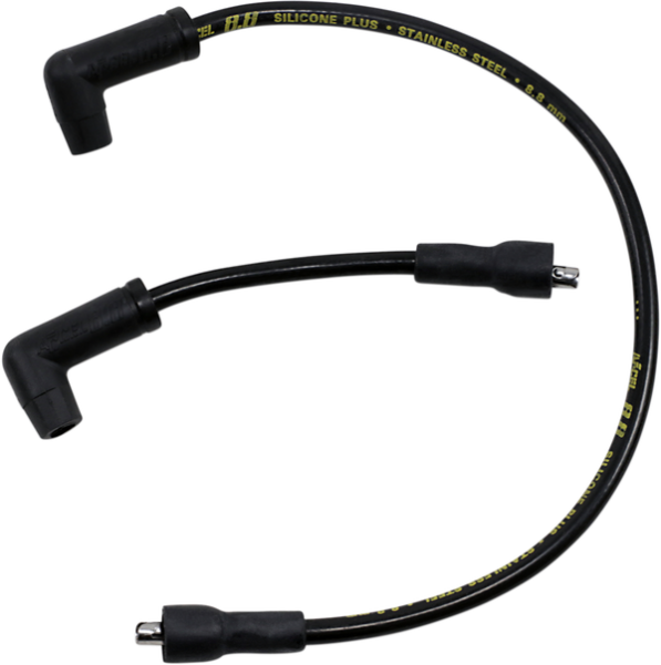 Custom 8.8 Mm Spark Plug Wire Black, 2, nordicamoto.ro