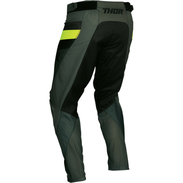 Pantaloni Thor Pulse Racer Army Green/Acid-1