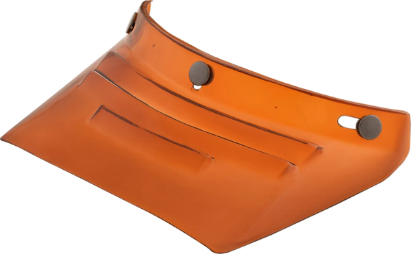 3-snap Vintage Mx Snap On 3-vents Visor Peak Amber Orange, Yellow ONE SIZE, 1, nordicamoto.ro