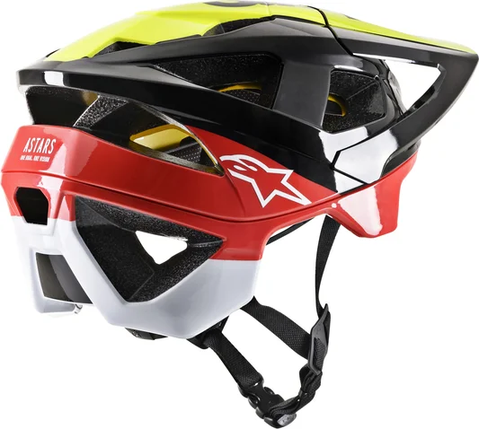 Casca MTB Alpinestars Vector Tech Glossy Black/Fluo Yellow/Red S, 2, nordicamoto.ro