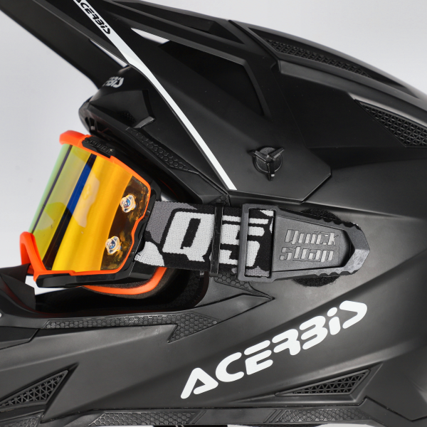 Sistem Quick Strap Casca Acerbis Negru/Gri-5