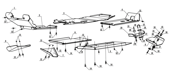 ALUMINUM SKID PLATE ASSY TOURING-1