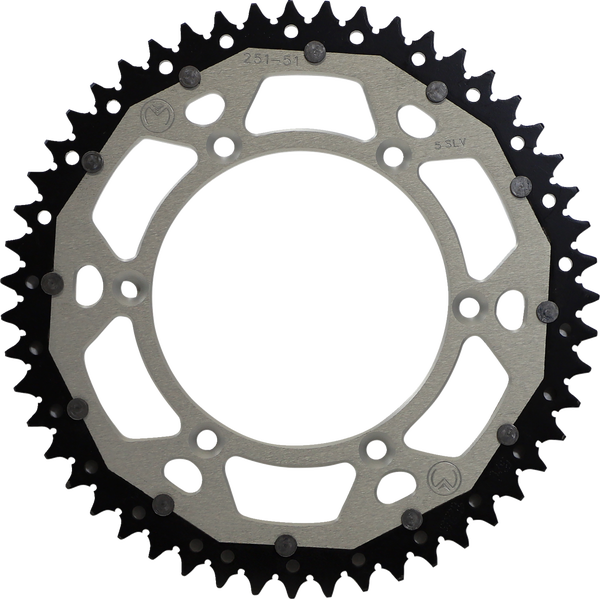 MOOSE RACING Pinion dublu argintiu, 2, nordicamoto.ro