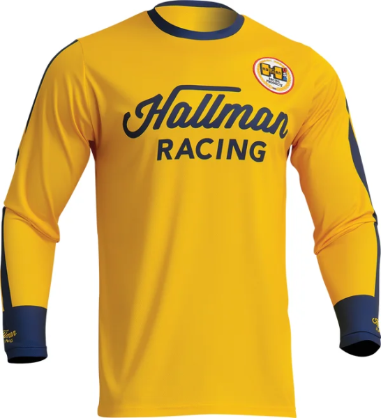 Tricou Thor Hallman Differ Roosted Navy/Yellow M, 8, nordicamoto.ro