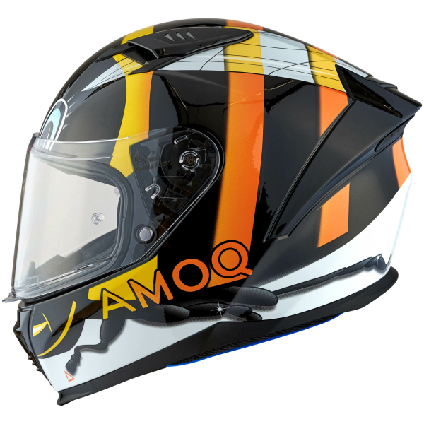 Cască AMOQ FI100 Bee, negru lucios, JNR, YM, 2, nordicamoto.ro