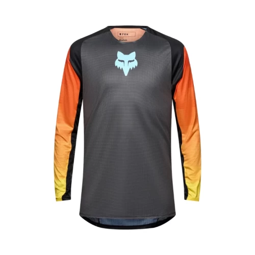 Tricou Fox MX-Flexair Grid Negru/Portocaliu XXL, 2, nordicamoto.ro