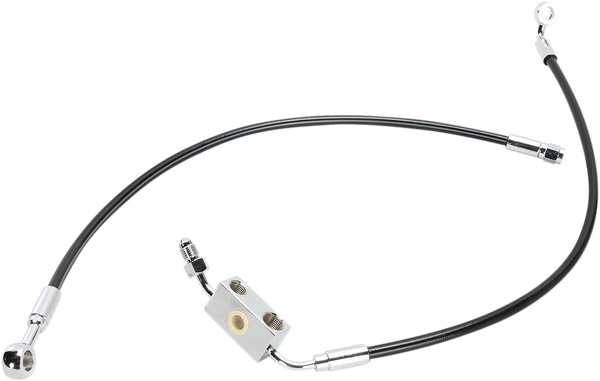 Extreme Response Front Dot Brake Line Kit For Abs Black, Chrome Oversize [+152 mm (6'')], 1, nordicamoto.ro