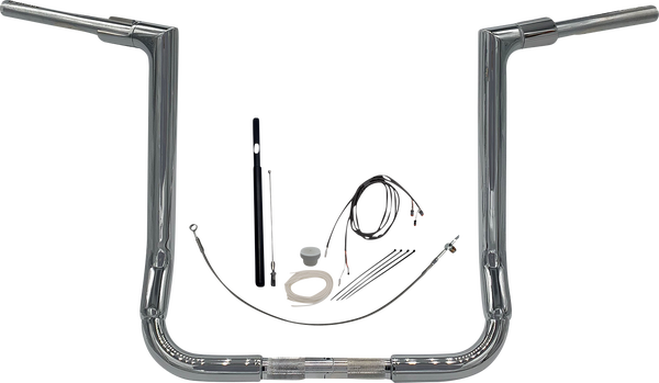 1-1/2(r) Ez Install Flat Top Handlebar Kit Silver, 3, nordicamoto.ro