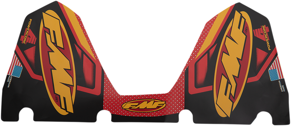 Fmf Exhaust Replacement Decal Black, Red, Yellow 