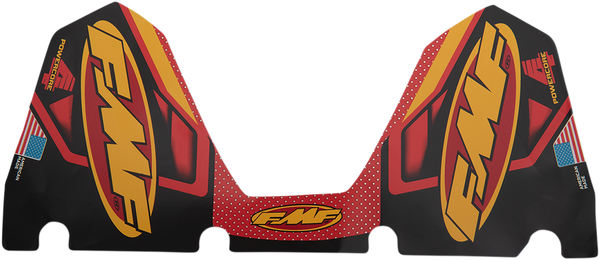 Fmf Exhaust Replacement Decal Black, Red, Yellow