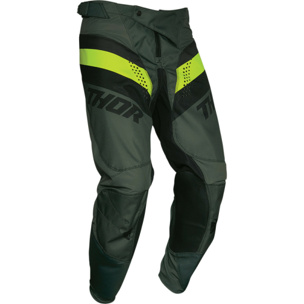 Pantaloni Thor Pulse Racer Army Green/Acid-0