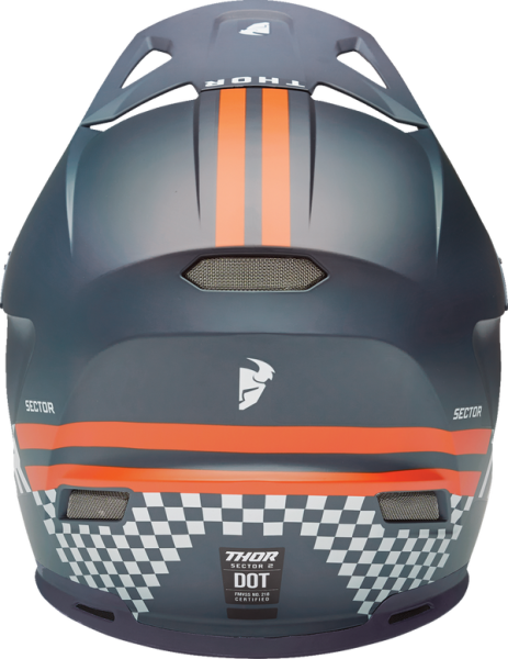 Sector 2 Combat Helmet Orange, Blue, Gray -2