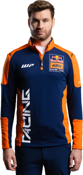 Pulover KTM Replica Team Halfzip Orange Navy-3