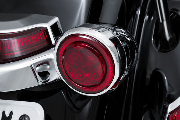 Led Lighted Fang® Rear Signal Light Inserts Chrome, 1, nordicamoto.ro