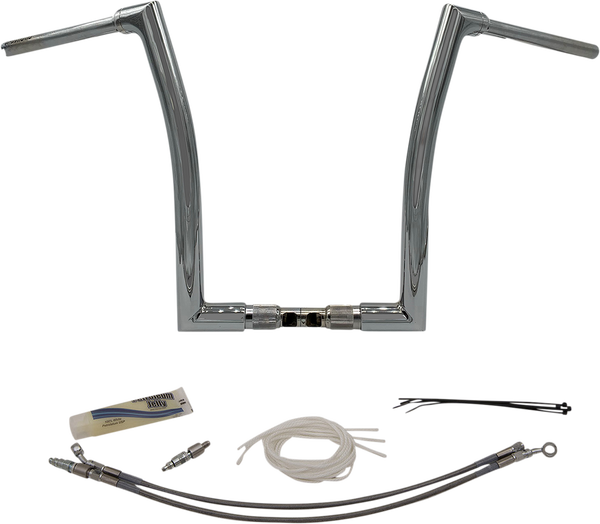1-1/2(r) Ez Install Flat Top Handlebar Kit Silver, 1, nordicamoto.ro