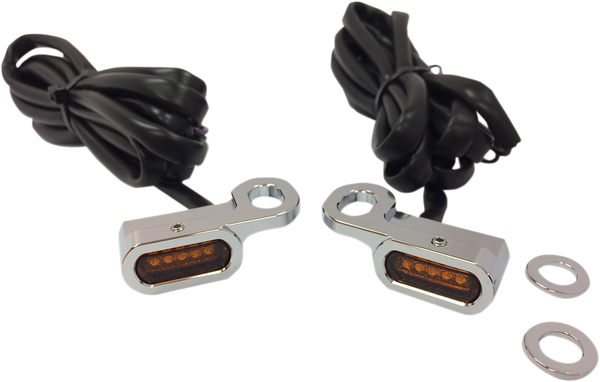 Led Handlebar Marker Lights Chrome, 1, nordicamoto.ro