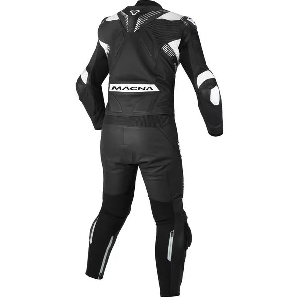 Combinezon de piele 2 piese MACNA ARMADYL 54 Alb/Rosu/Albastru, 11, nordicamoto.ro