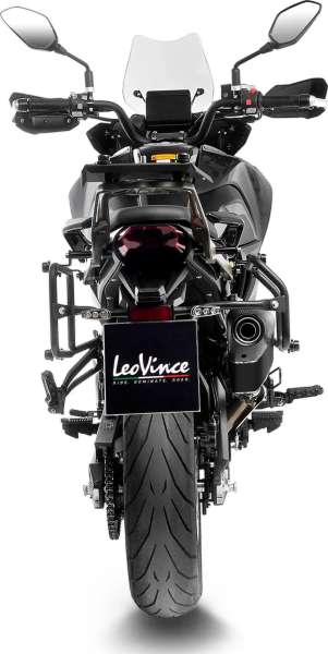 Tobă de eșapament LeoVince LV-14 Black Edition Slip-On pentru Benelli TRK 702, 3, nordicamoto.ro