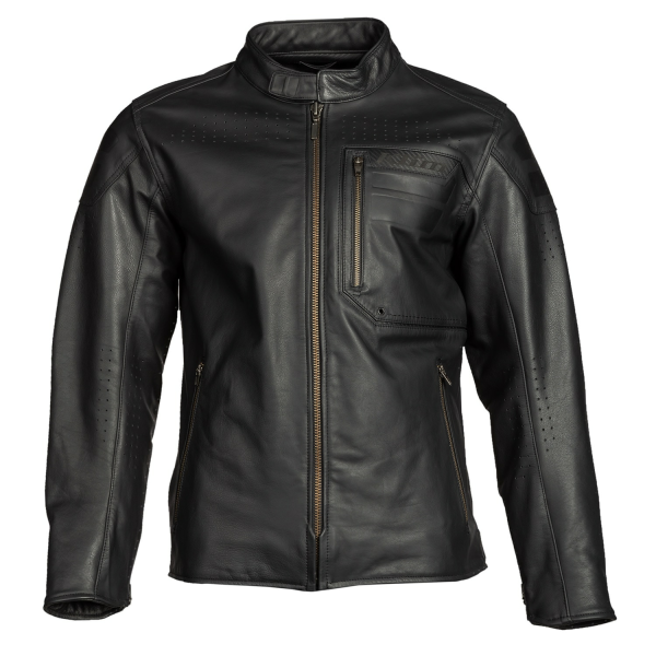 Geaca Moto Touring Klim Sixxer Leather Gunmetal Black-7