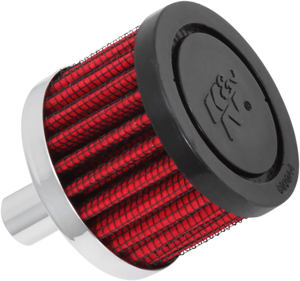 Crankcase Vent Filters Black, Red, Chrome, 3, nordicamoto.ro