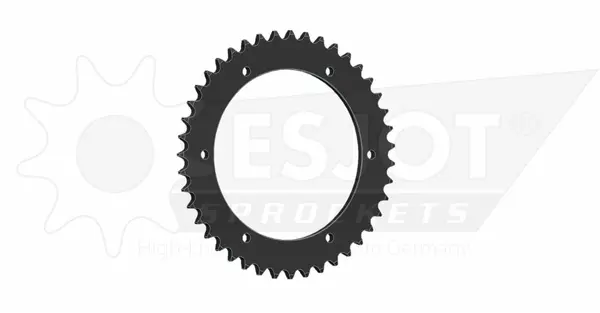 Pinion standard spate 525 negru, 1, nordicamoto.ro