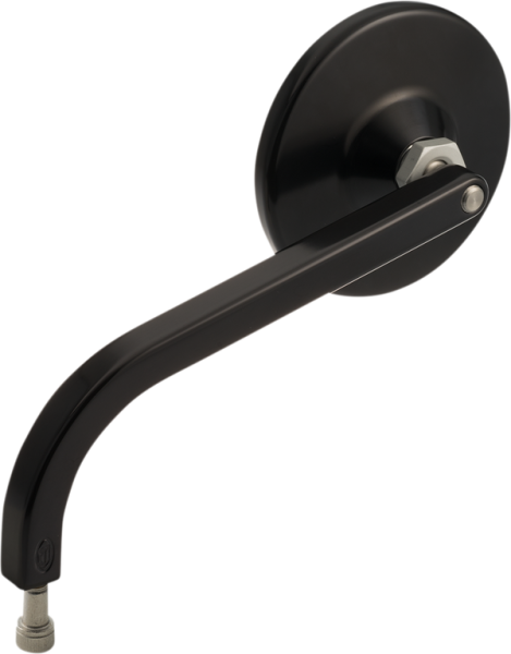 No. 7 Standard 3-1/4(r) Round Mirror Black, Anodized, 1, nordicamoto.ro