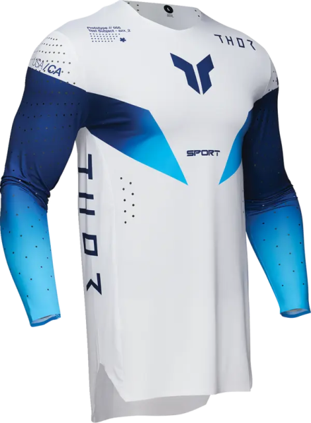 Tricou Enduro Thor Sportmode Strike White-4