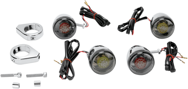 Custom Deuce-style Led Turn Signal Kit Chrome, 1, nordicamoto.ro