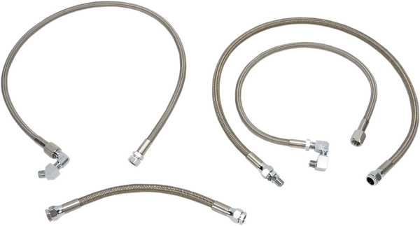 Stainless Steel Braided Oil Line Kit Stainless Steel, 1, nordicamoto.ro