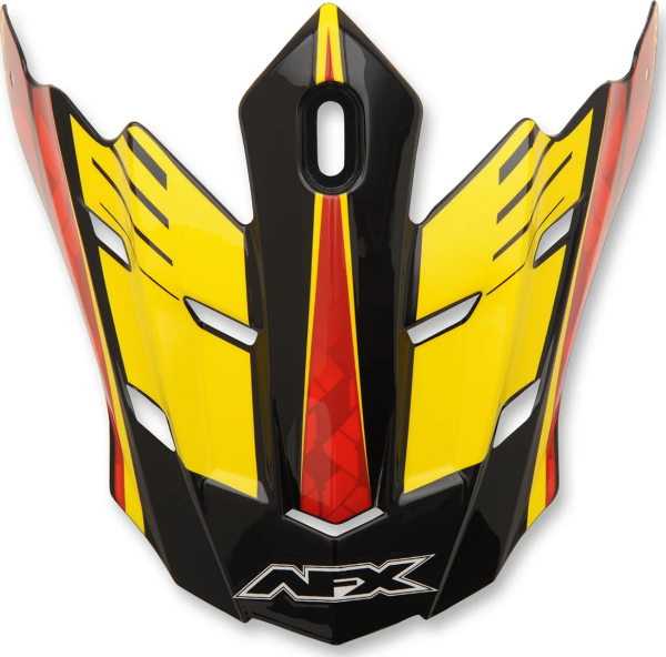 Fx-17 Complex Factor Visor Peak Black/red/yellow Red, Yellow ONE SIZE, 1, nordicamoto.ro