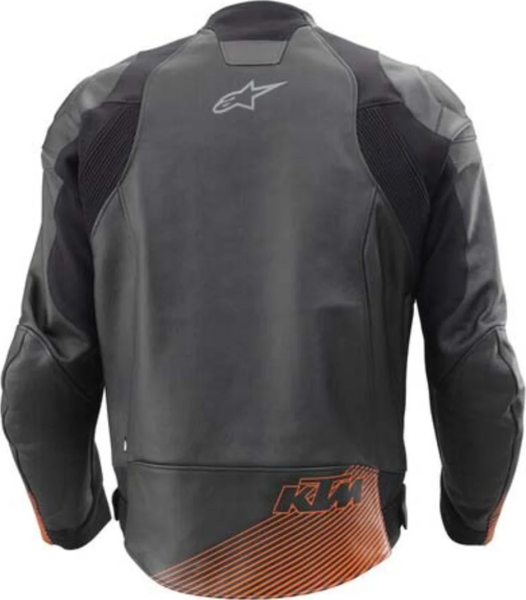 Geaca Piele KTM Tension V2 Orange/Black-0