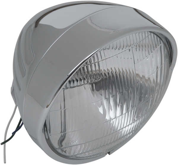 Chrome Custom Springer-style Headlight Assemblies Chrome, 2, nordicamoto.ro