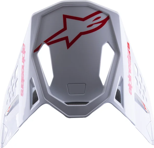 Supertech M8 Helmet Visor Red, White  One size fits all, 1, nordicamoto.ro