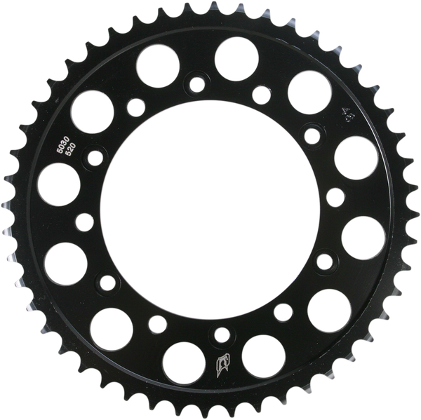 Lightweight Steel Sprocket Black, Zinc, 1, nordicamoto.ro