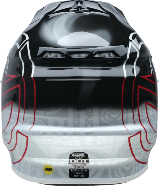 Casca MOOSE RACING F.i. 2.0 Mips Deceit Gray/RedBlack-4