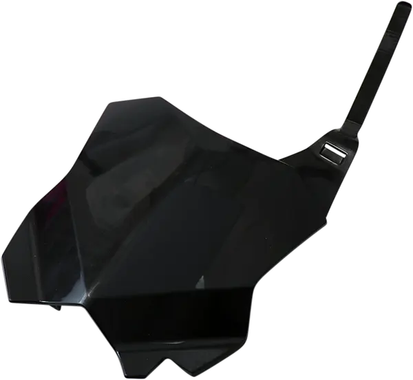 Replacement Front Number Plate Black