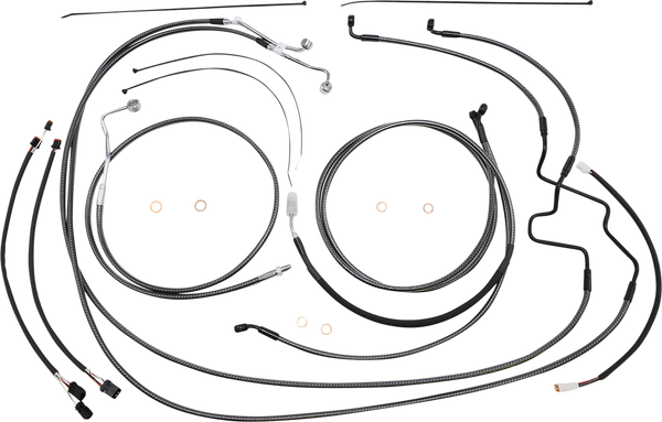 Karbonfibr Designer Handlebar Installation Kit Silver, 1, nordicamoto.ro