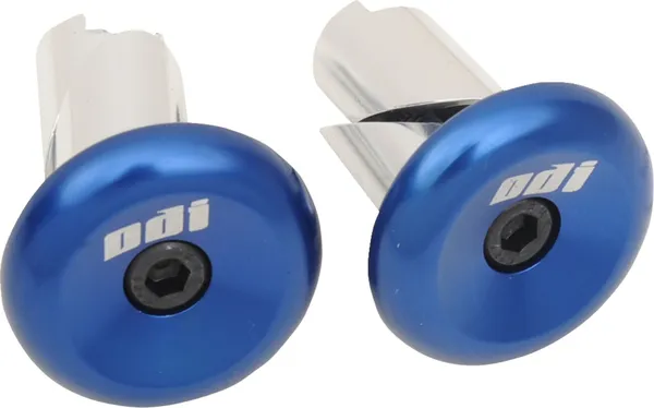 Aluminum Handlebar End Plug Blue-0