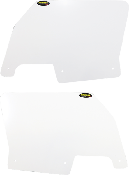 Replacement Number Plates White, 4, nordicamoto.ro