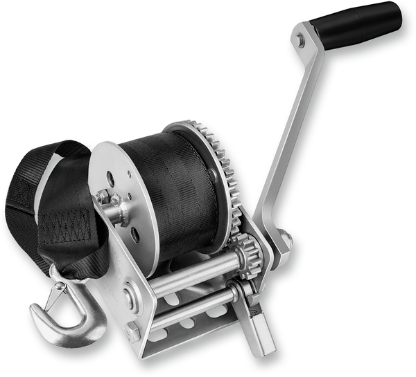 Trailer Winch With Strap Black, 1, nordicamoto.ro